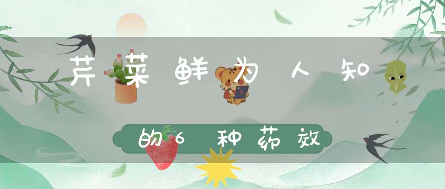 芹菜鲜为人知的6种药效