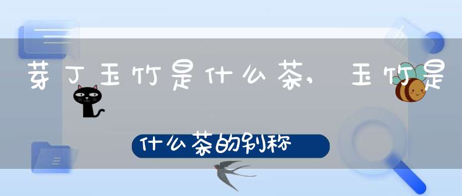 芽丁玉竹是什么茶,玉竹是什么茶的别称