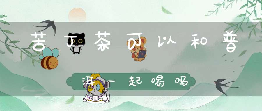 苦丁茶可以和普洱一起喝吗