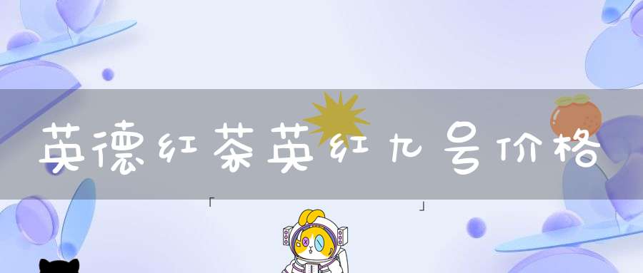 英德红茶英红九号价格
