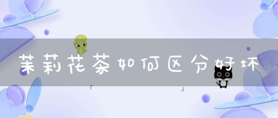 茉莉花茶如何区分好坏