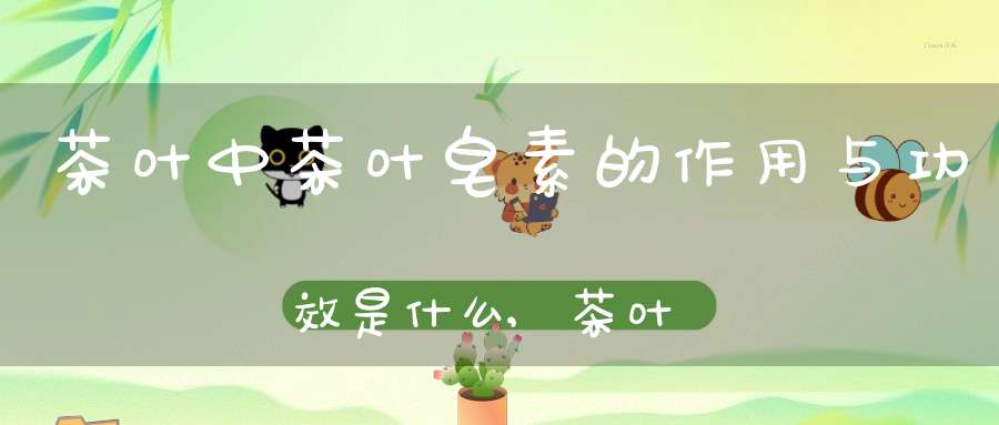 茶叶中茶叶皂素的作用与功效是什么,茶叶中茶皂素是什么