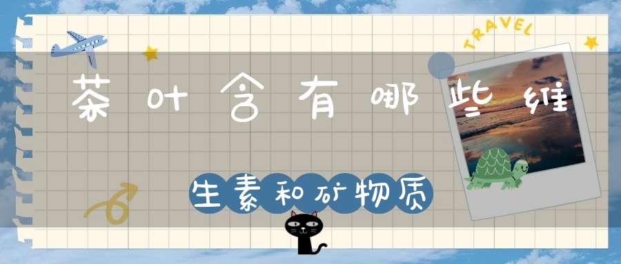 茶叶含有哪些维生素和矿物质