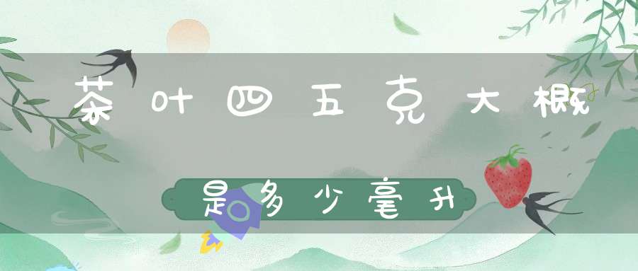 茶叶四五克大概是多少毫升