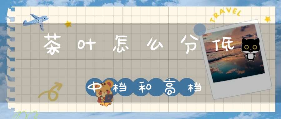 茶叶怎么分低中档和高档