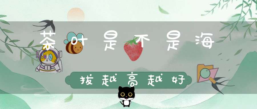 茶叶是不是海拔越高越好