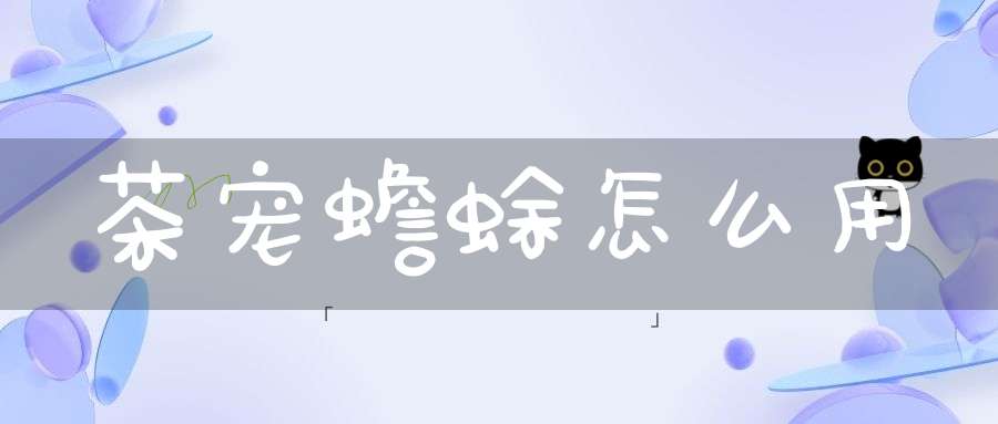 茶宠蟾蜍怎么用