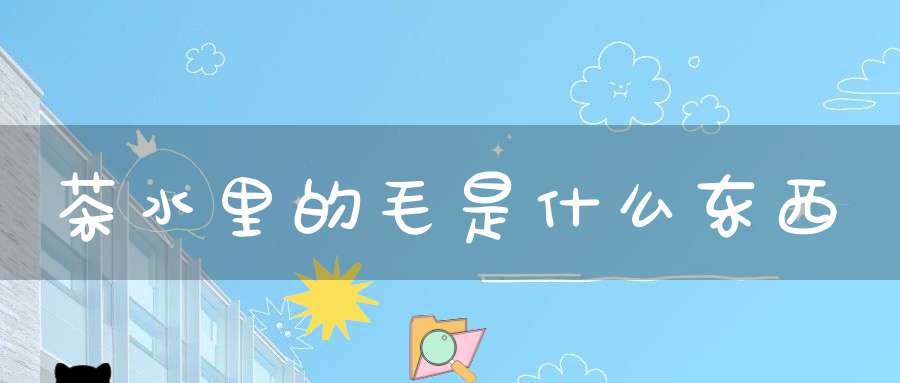 茶水里的毛是什么东西