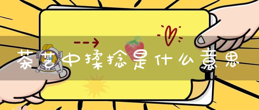 茶艺中揉捻是什么意思