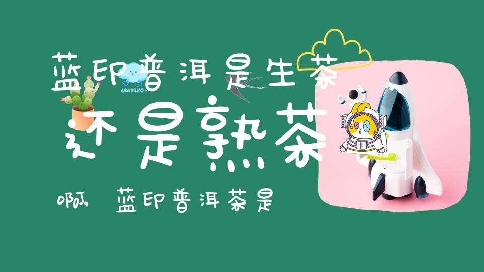 蓝印普洱是生茶还是熟茶啊,蓝印普洱茶是什么意思