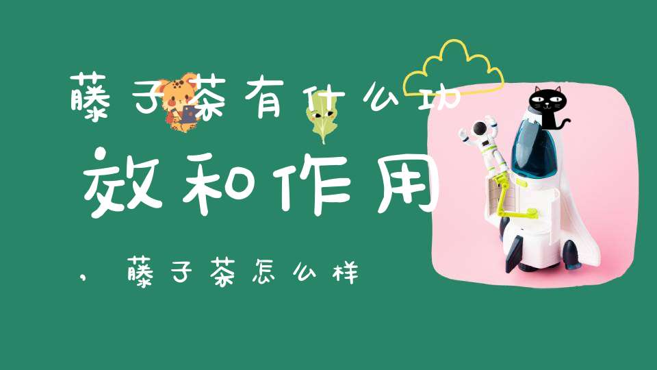 藤子茶有什么功效和作用,藤子茶怎么样