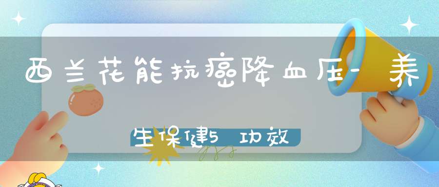 西兰花能抗癌降血压-养生保健5功效