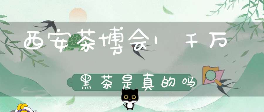 西安茶博会1千万黑茶是真的吗