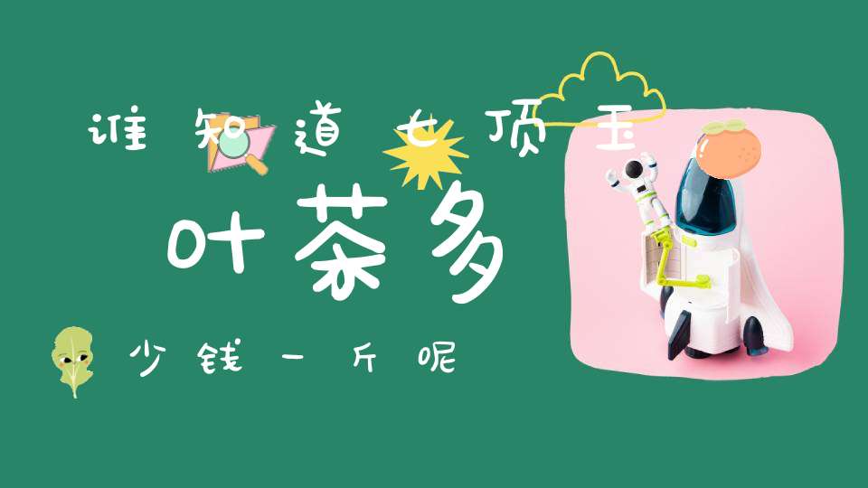 谁知道七顶玉叶茶多少钱一斤呢
