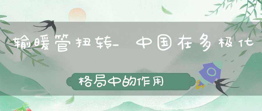 输暖管扭转_中国在多极化格局中的作用
