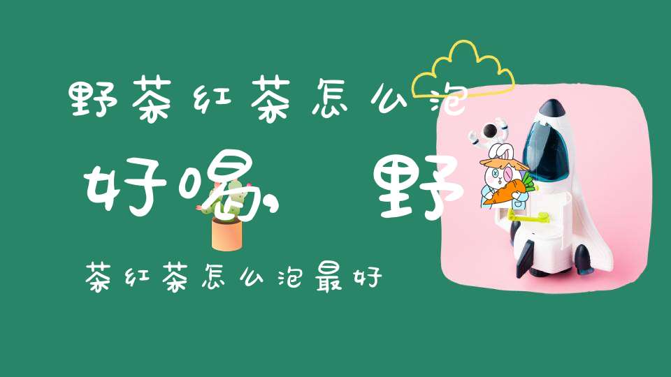 野茶红茶怎么泡好喝,野茶红茶怎么泡最好