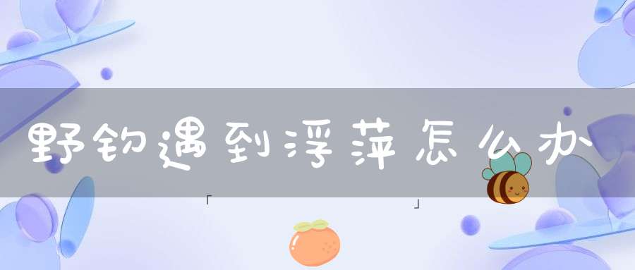 野钓遇到浮萍怎么办？