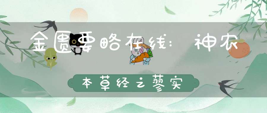 金匮要略在线:神农本草经之蓼实