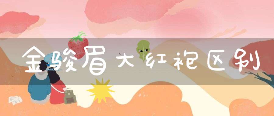 金骏眉大红袍区别