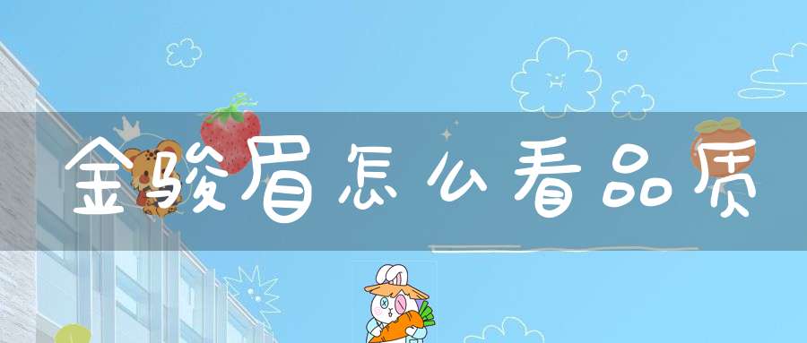 金骏眉怎么看品质