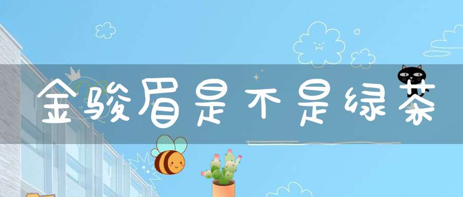 金骏眉是不是绿茶