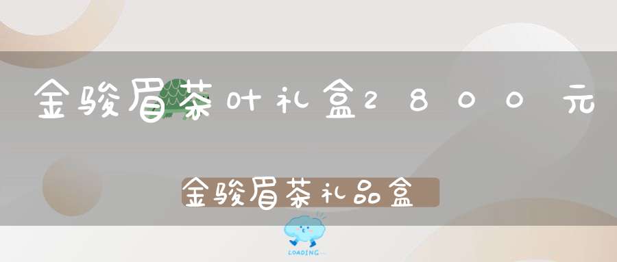 金骏眉茶叶礼盒2800元金骏眉茶礼品盒装价格