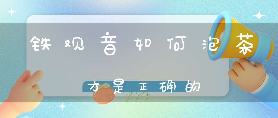 铁观音如何泡茶才是正确的