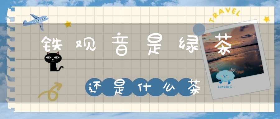 铁观音是绿茶还是什么茶