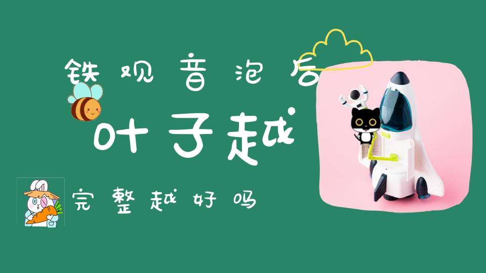 铁观音泡后叶子越完整越好吗