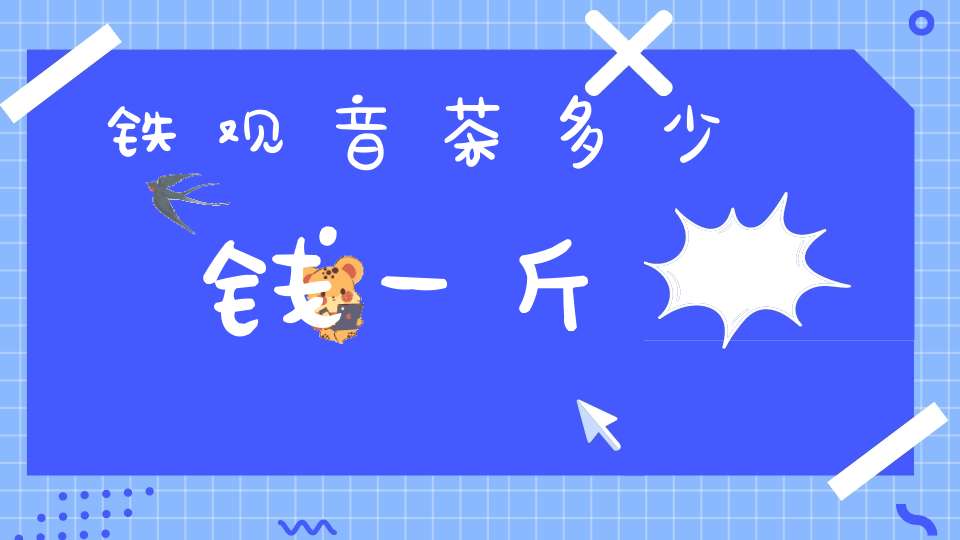 铁观音茶多少钱一斤