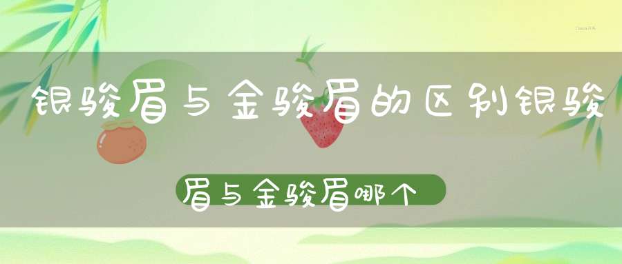 银骏眉与金骏眉的区别银骏眉与金骏眉哪个价格高