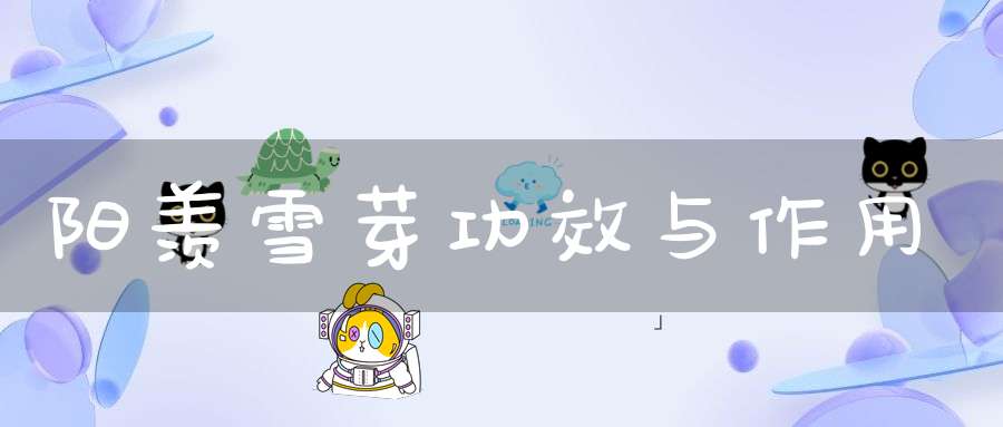 阳羡雪芽功效与作用