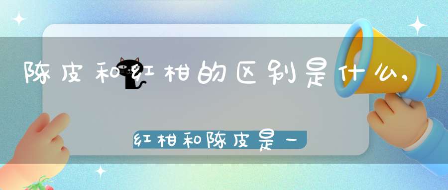 陈皮和红柑的区别是什么?,红柑和陈皮是一种东西吗