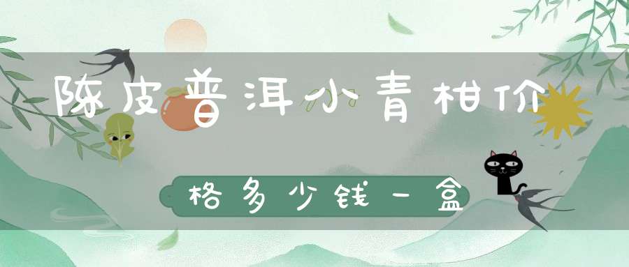 陈皮普洱小青柑价格多少钱一盒