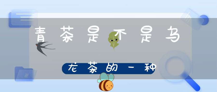 青茶是不是乌龙茶的一种