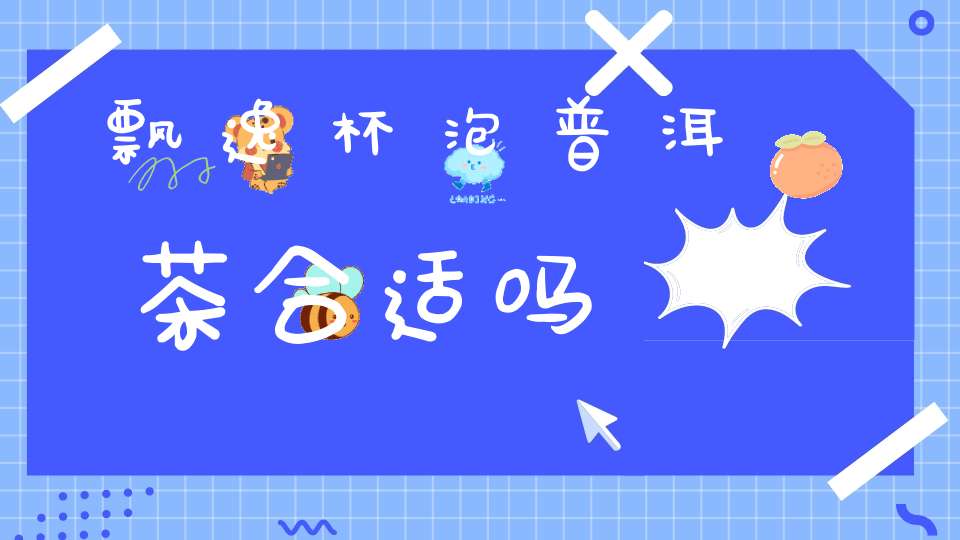 飘逸杯泡普洱茶合适吗