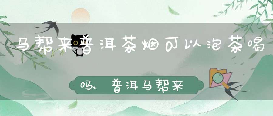 马帮来普洱茶烟可以泡茶喝吗,普洱马帮来茶烟多少钱一盒
