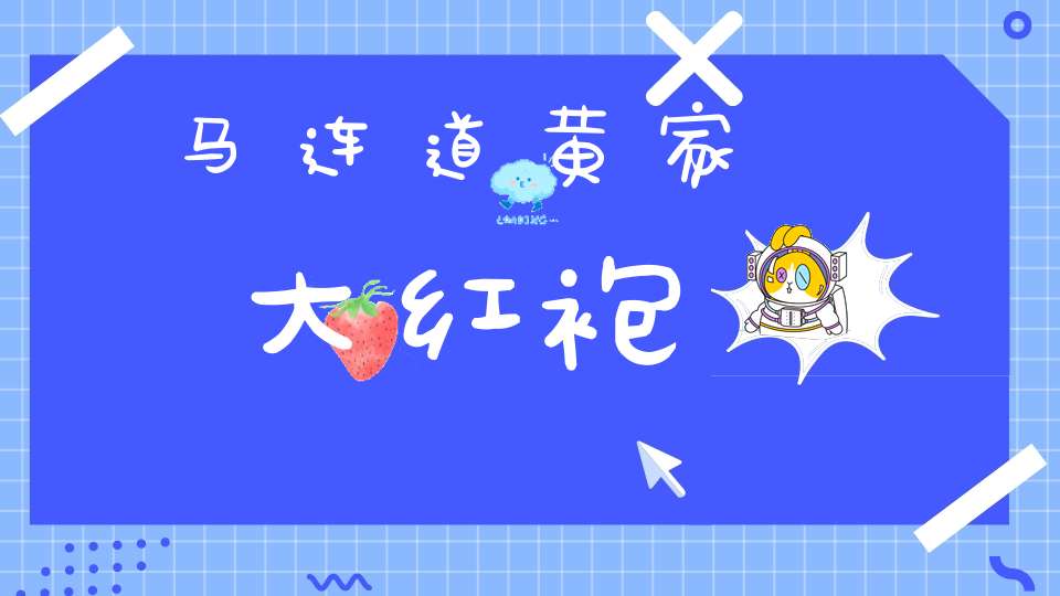 马连道黄家大红袍