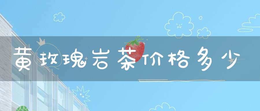 黄玫瑰岩茶价格多少