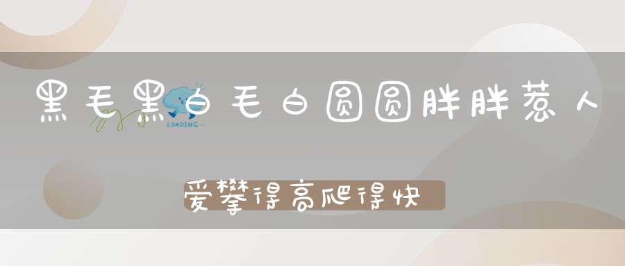 黑毛黑，白毛白，圆圆胖胖惹人爱，攀得高，爬得快，嫩竹野果当饭菜。 （猜一动物）
