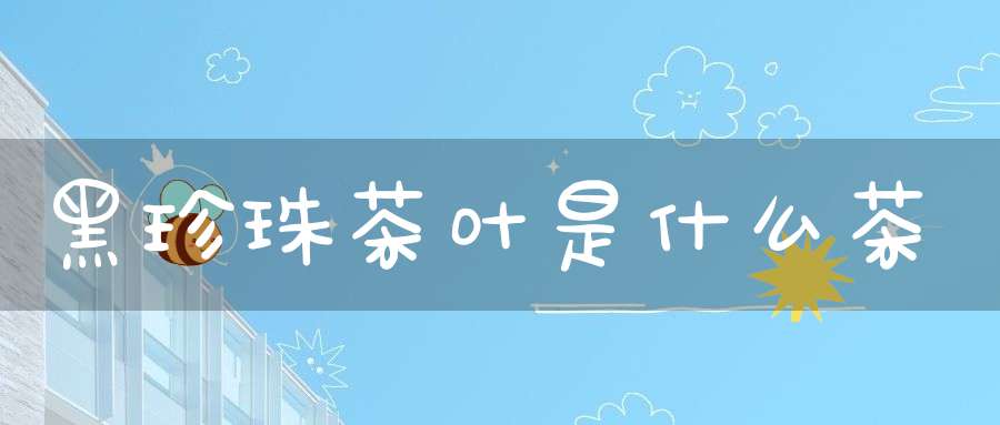 黑珍珠茶叶是什么茶