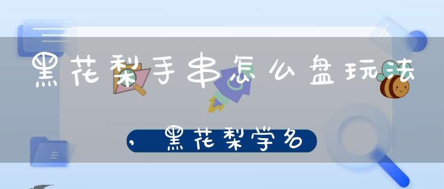 黑花梨手串怎么盘玩法,黑花梨学名