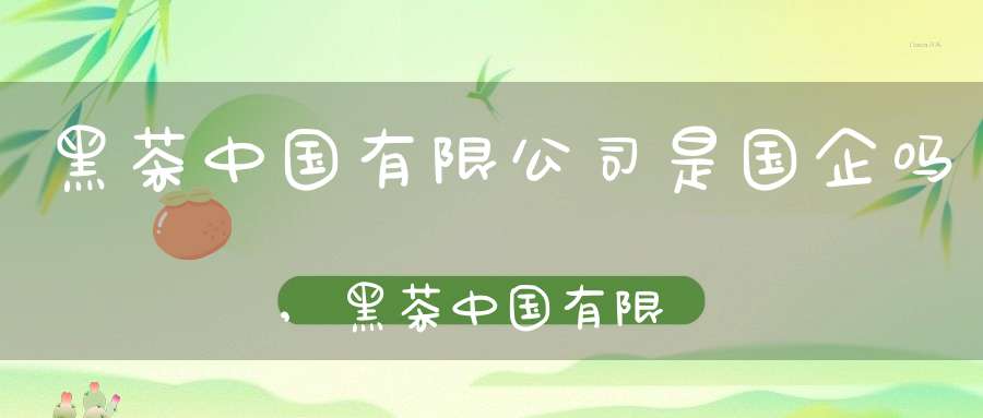 黑茶中国有限公司是国企吗,黑茶中国有限公司招聘