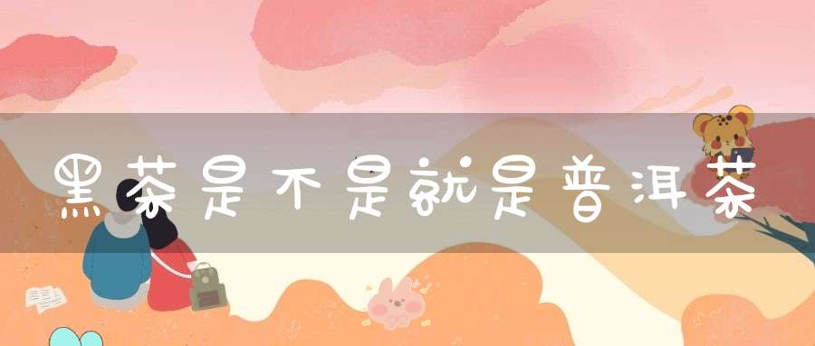 黑茶是不是就是普洱茶