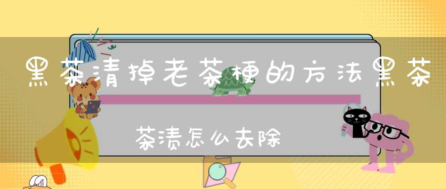 黑茶清掉老茶梗的方法黑茶茶渍怎么去除