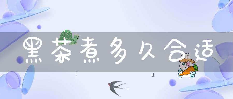 黑茶煮多久合适