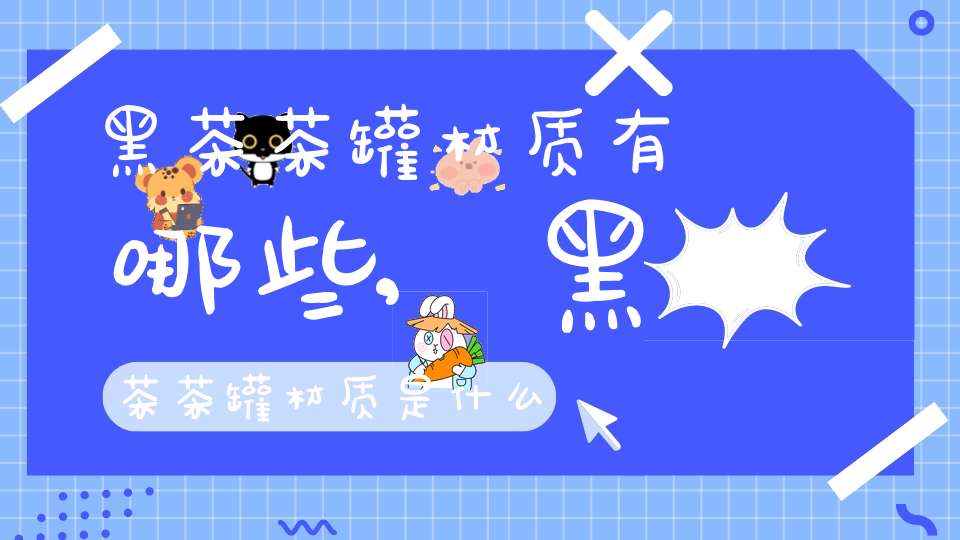 黑茶茶罐材质有哪些,黑茶茶罐材质是什么