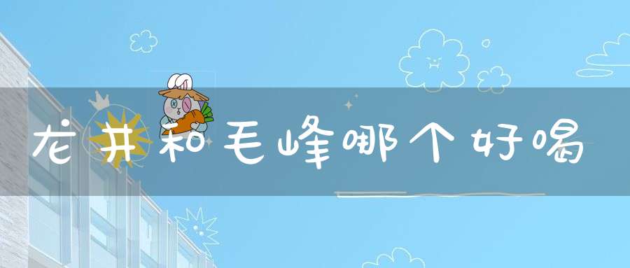 龙井和毛峰哪个好喝
