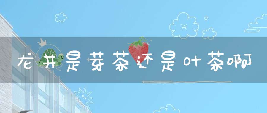 龙井是芽茶还是叶茶啊
