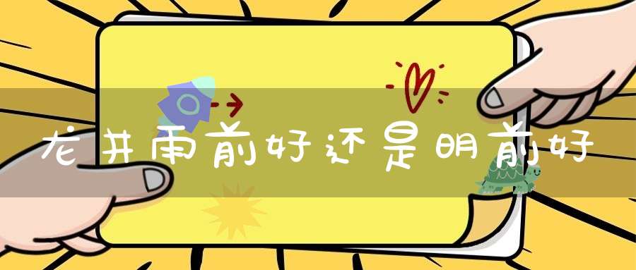 龙井雨前好还是明前好